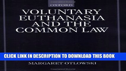 [PDF] Voluntary Euthanasia and the Common Law Popular Online