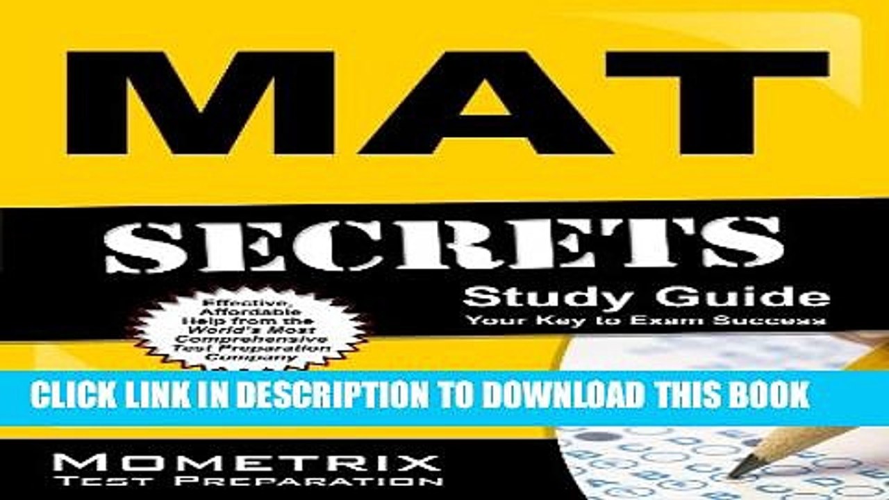 [PDF] MAT Secrets Study Guide: MAT Exam Review for the Miller Analogies Test Full Colection