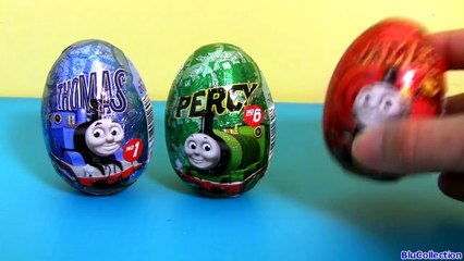 Скачать видео: Thomas the Tank Engine Chocolate Easter Eggs James Percy same as Kinder Egg Surprise