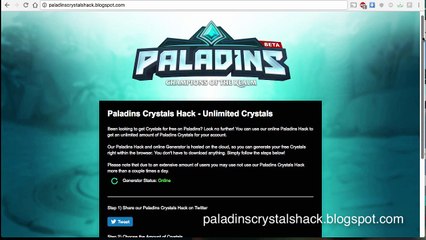 How to get free Unlimited Crystals on Paladins