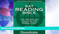 Big Deals  SAT Reading Bible : PowerScore Test Preparation  Best Seller Books Best Seller