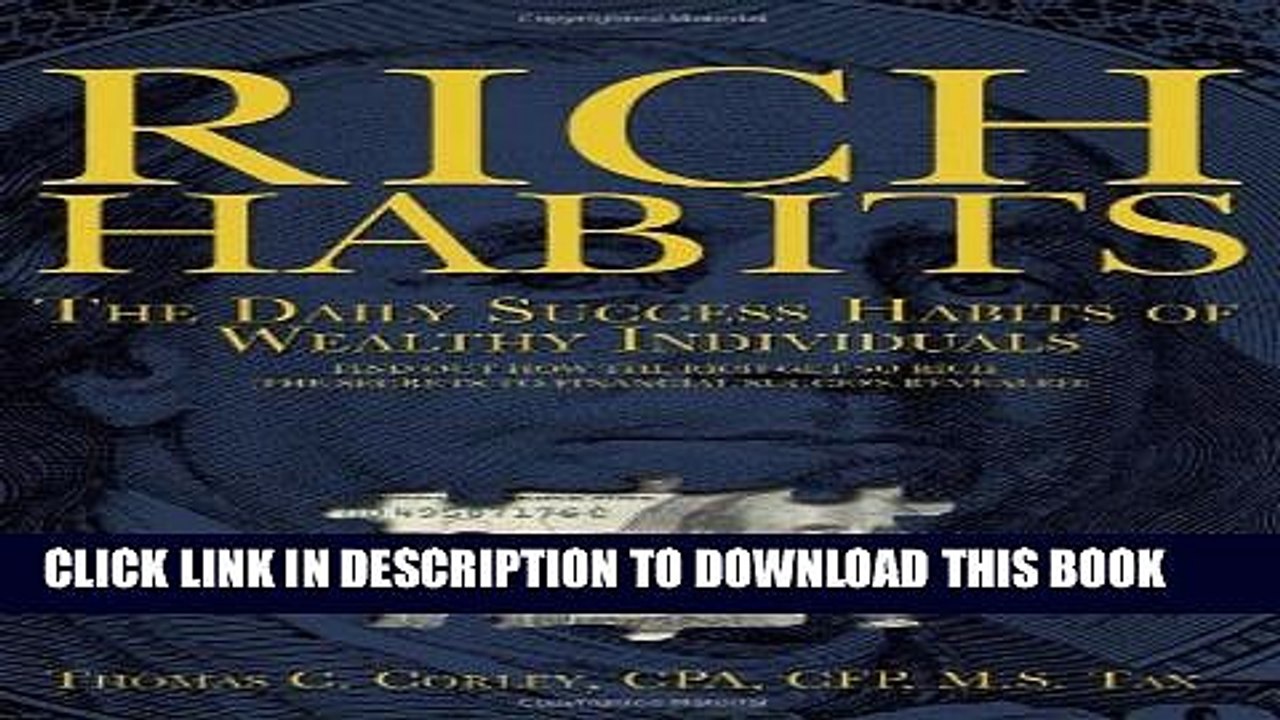 [PDF] Rich Habits: The Daily Success Habits of Wealthy Individuals: Find Out How the Rich Get So