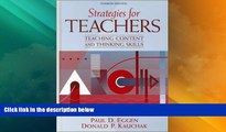 Big Deals  Strategies for Teachers: Teaching Content and Thinking Skills (4th Edition)  Best
