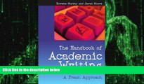Big Deals  The Handbook of Academic Writing  Best Seller Books Most Wanted