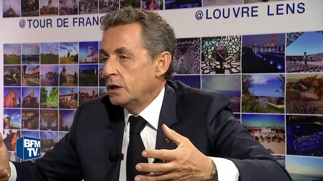 Nicolas Sarkozy n'exclut pas , s'il était élu, un référendum sur l'Europe