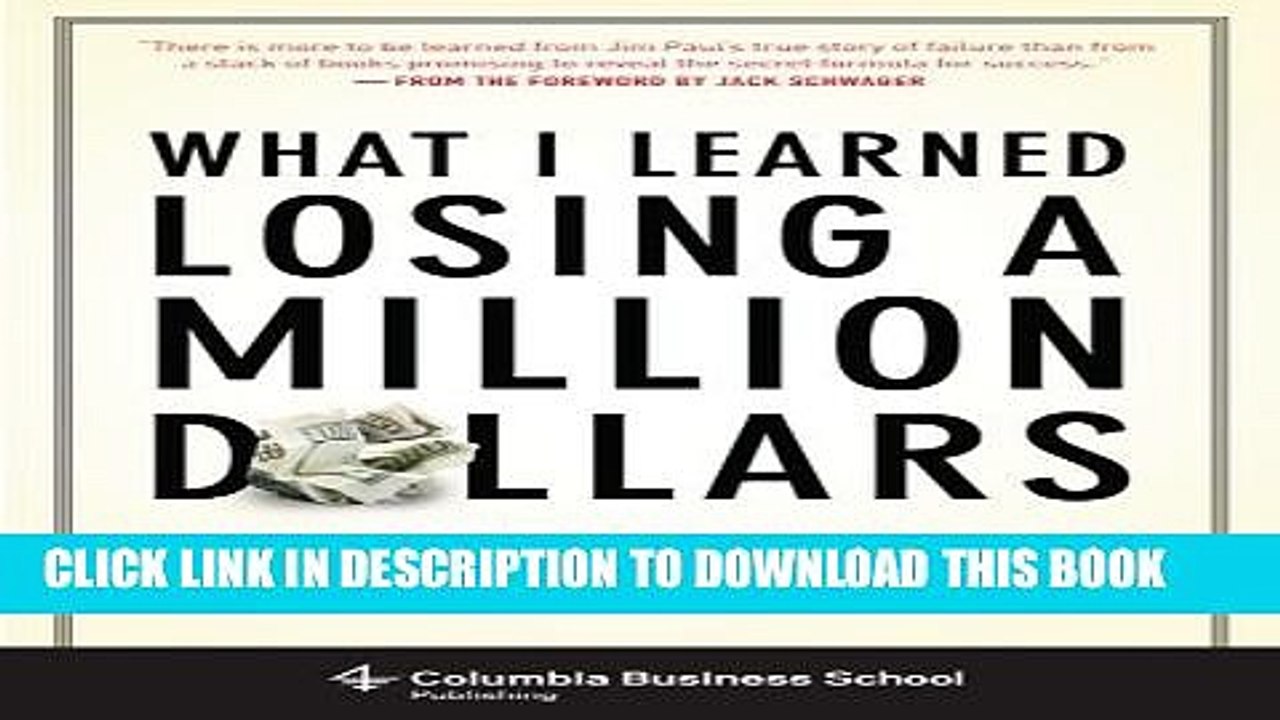 [PDF] What I Learned Losing a Million Dollars Full Online