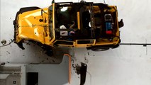 2015 Jeep Wrangler 4-door small overlap IIHS crash test