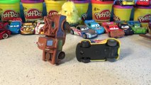 Pixar Cars Lightning McQueen with Mater and Jeff Gorvette Stunt Cars and Remote RC Control McQueen