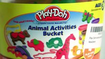 Learn COLORS Animals Play Doh Surprise Animal Activity Bucket 4 Toy Story Toys ｡◕‿◕｡