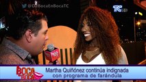 Martha Quiñónez continúa indignada con programa de farándula