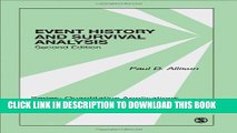 [PDF] Event History and Survival Analysis (Quantitative Applications in the Social Sciences) Full