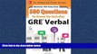 Popular Book McGraw-Hill Education 500 GRE Verbal Questions to Know by Test Day (Mcgraw Hill s 500