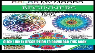 Collection Book Color My Moods Coloring Books for Adults, Mandalas Day and Night for BEGINNERS /
