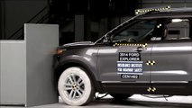 2014 Ford Explorer small overlap IIHS crash test