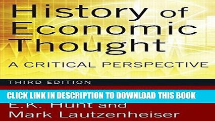 [PDF] History of Economic Thought: A Critical Perspective Full Colection