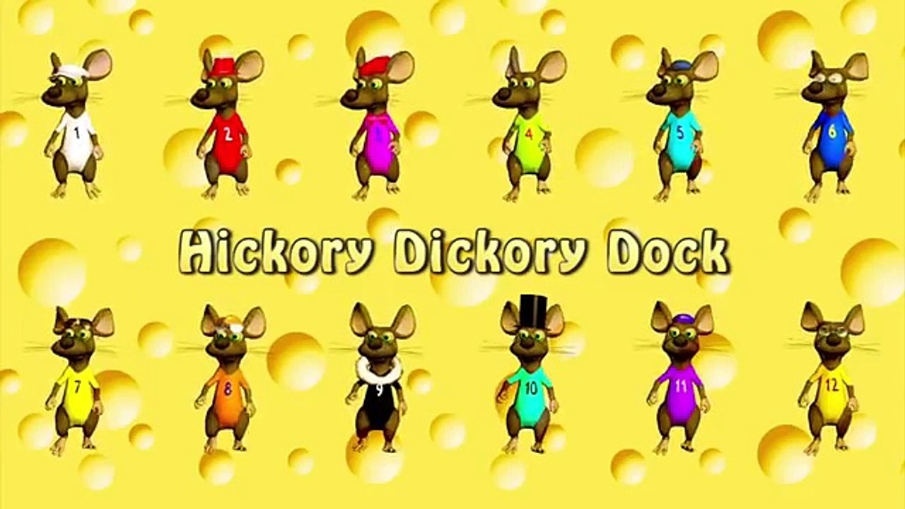 Hickory Dickory Dock  Easy learning to read the time on a clock  Family Sing Along