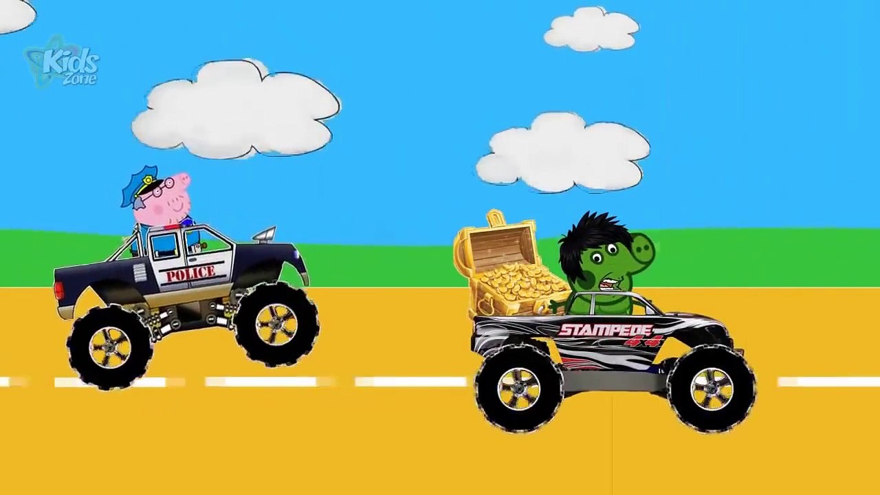 ✓ Peppa Pig Hulk got a Shot from Doctor Peppa Pig | Monster trucks for Children | New Episodes 2016