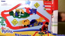 Tomy Tractor Big Loader for Little Construction Workers Loads, Hauls, Scoops, Dumps