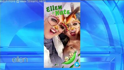 Ellen & Kate Hudson Snapchat in bed Sept 22 2016