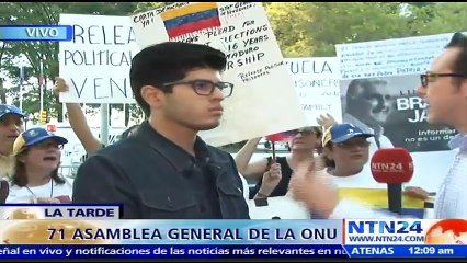 "Delcy Rodríguez representa a un Gobierno corrupto": Venezolanos rechazan presencia de la canciller en la ONU