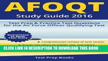 [PDF] AFOQT Study Guide 2016: Test Prep   Practice Test Questions for the Air Force Officer
