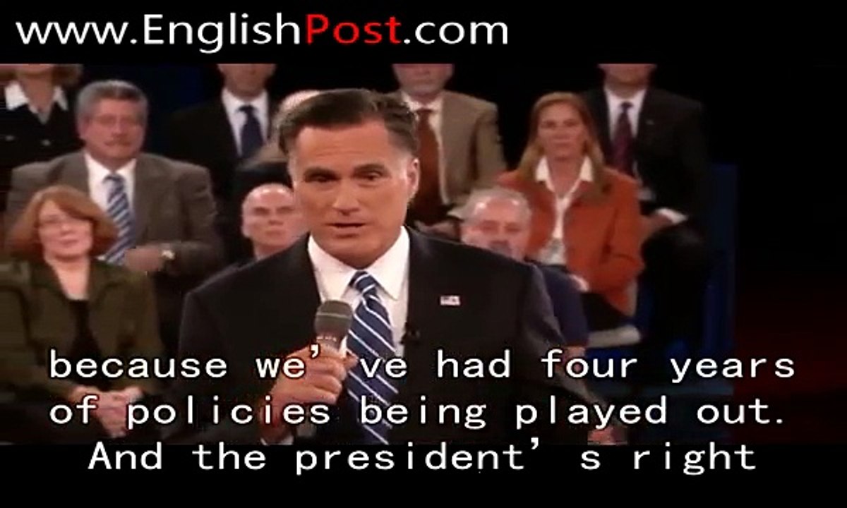 (English Subtitle) Obama vs. Romney Second Presidential Debate 2012
