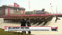 N. Korea threatens to turn Seoul into ashes for recent U.S. bomber flyovers