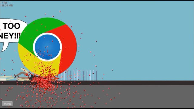 Happy Wheels - What if Chrome Destroy the World after No.1 Browser in the World