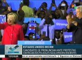 EEUU: candidatos, cuidadosos al referirse a la violencia en Charlotte