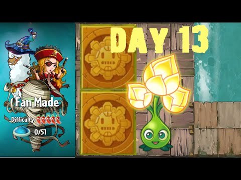 Plants vs. Zombies 2 - Fan Made World by OyKus - Level 13 (Given Plants)