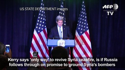 Kerry says grounding flights 'only way' to revive Syria truce