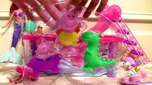 Peppa Pig Pool Party Disney Petal Float Dolls Ariel Mermaid Elsa Anna Frozen Belle Bath Squirters