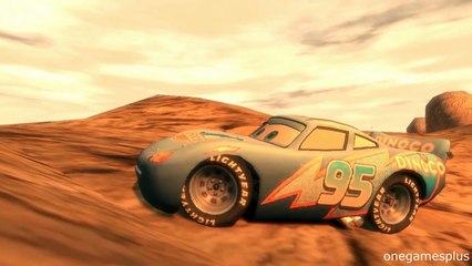 Dinoco McQueen car Crash test in new location Mountain jumping off mountain by onegamesplus