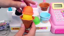 Ice Cream Shop Market Cash Register Play Doh Learn Colors Tayo The Little Bus Surprise Eggs Toys
