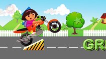 Coloring Dora Motor Bike - Learning Colours with #Masha and #Dora and Play Toys #6