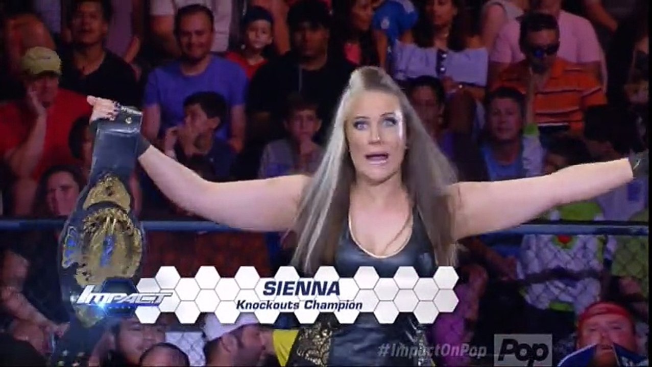 TNA sienna vs marti bell vs Madison rayne vs Allie vs jade tna knockouts title match