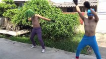 Spiderman vs Joker Boxing Dance Frozen elsa vs Pinks SpiderGirl Pranks Fun superheroes-9SRDgHyQ3Jo part 1