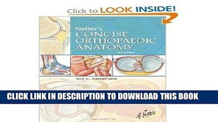 [PDF] Netter s Concise Orthopaedic Anatomy 2nd Second edition byThompson Full Online