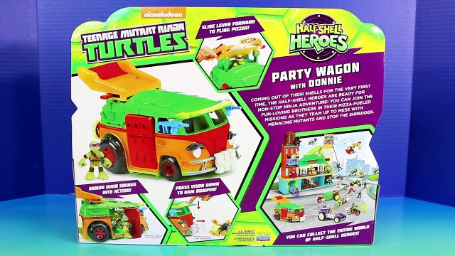 Teenage Mutant Ninja Turtles TMNT Half Shell Heroes Party Wagon With Donnie & Imaginext Disney Cars