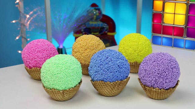 RAINBOW Play Foam Pretend Ice Cream Cones Surprise Toys Sofia the First Paw Patrol My Little Pony!