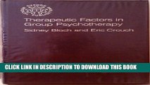 [PDF] Therapeutic Factors in Group Psychotherapy (Oxford Medical Publications) Full Collection