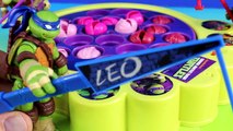 Teenage Mutant Ninja Turtles TMNT Fun To Learn Counting With Capture The Kraang Fishing Game Leo