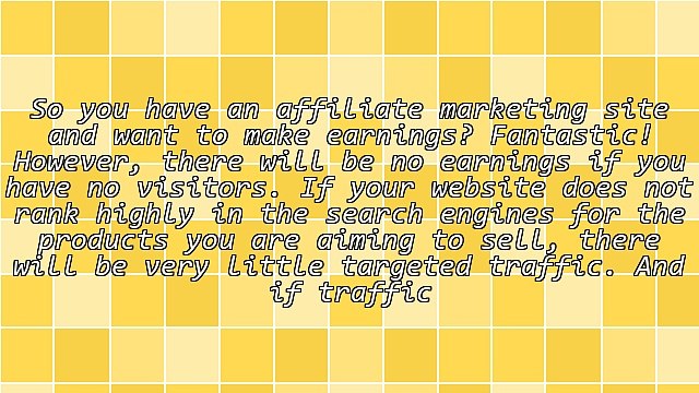 Affiliate Marketing - Tips For Obtaining Relevant Backlinks, Traffic, and Income