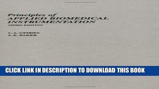 [PDF] Principles of Applied Biomedical Instrumentation Full Online