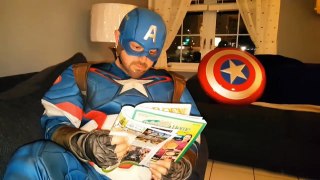 T-Rex vs BATMAN SPIDERMAN Captain America - Ironman Prank - Halo - IRL - Superhero Fun In Real Life- part 8