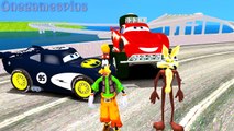 Disney cars Lightning McQueen & Batmobile Wile E.Coyote & Goofy Nursery Rhymes Childrens Songs
