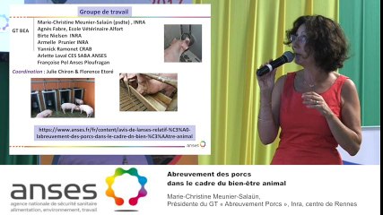 SPACE 2016- Conférence ANSES 5/7 - Abreuvement des porcs dans le cadre du bien-être animal