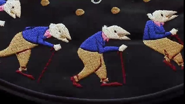 Ngạc nhiên với đoạn phim hoạt hình làm từ chỉ thêu tay đầu tiên trên thế giới