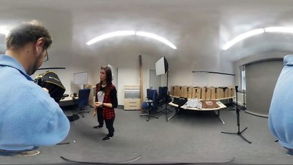 Funny 360° video photo shooting