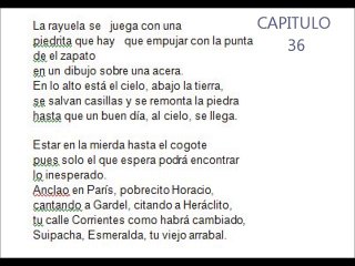 En clave de Rayuela parte 6 capítulos 36 -40- 75 cantabiles